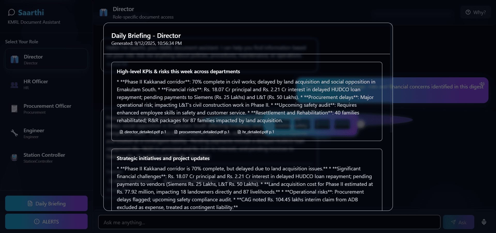 Saarthi - Smart Document Intelligence Assistant screenshot 2